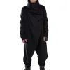 Men's Casual Cape Style High Collar Long Sleeve Irregular Coat 51124408K sold by Manly
