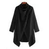 Men's Casual Cape Style High Collar Long Sleeve Irregular Coat 51124408K sold by Manly