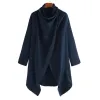 Men's Casual Cape Style High Collar Long Sleeve Irregular Coat 51124408K sold by Manly