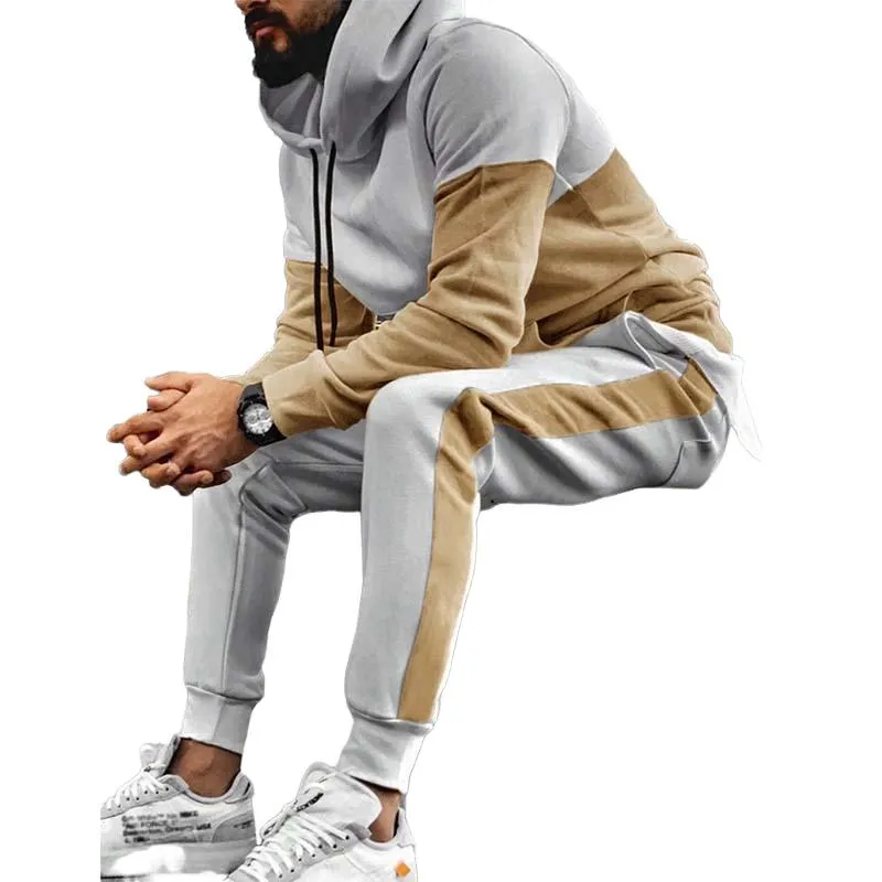 Men's Casual Hooded Long Sleeve Sweatshirt and Sweatpants Set 95487531K sold by Manly product image thumbnail 5