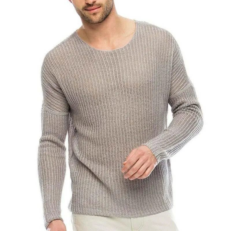 Men's Classic Casual Crew Neck Slim Fit Sweater 43692711K sold by Manly