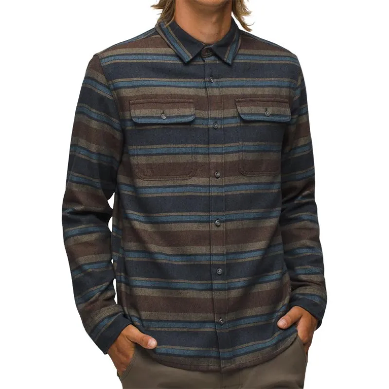 Men's Vintage Striped Lapel Flannel Shirt 95304024F sold by Manly