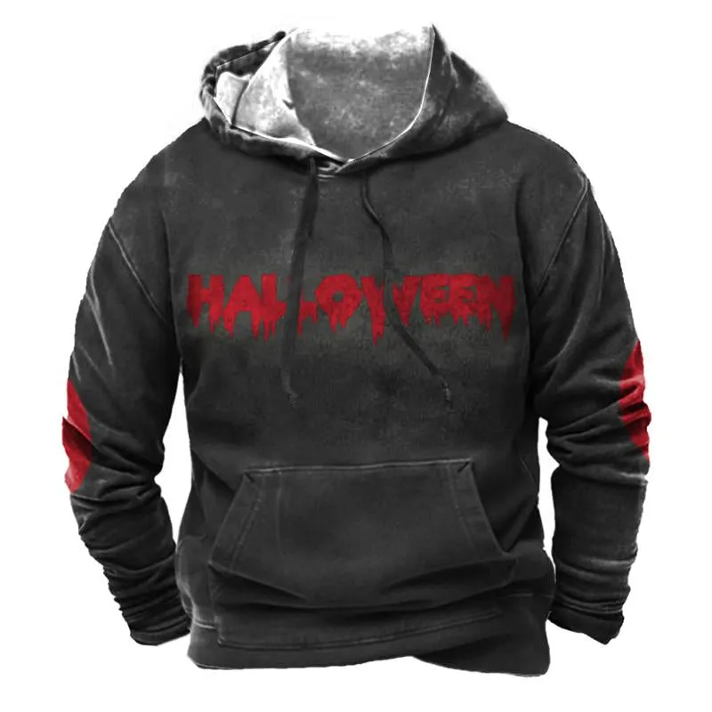 Men's Vintage Print Hoodie 65428360U sold by Manly