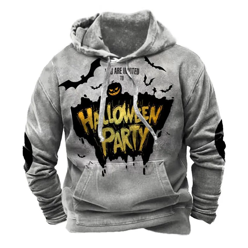 Men's Vintage Print Hoodie 65428360U sold by Manly product image thumbnail 3