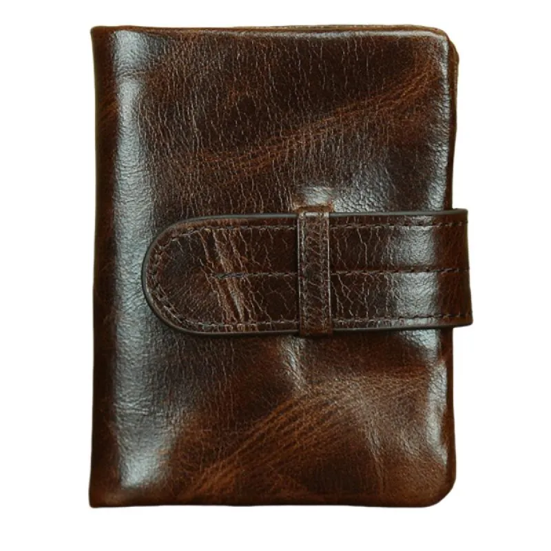 Men's Vintage Waxed Top Layer Cowhide Wallet 51658703U sold by Manly