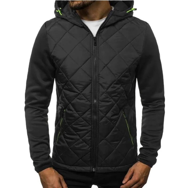 Men's Retro Casual Paneled Zipper Hoodie 52015584TO sold by Manly product image thumbnail 3