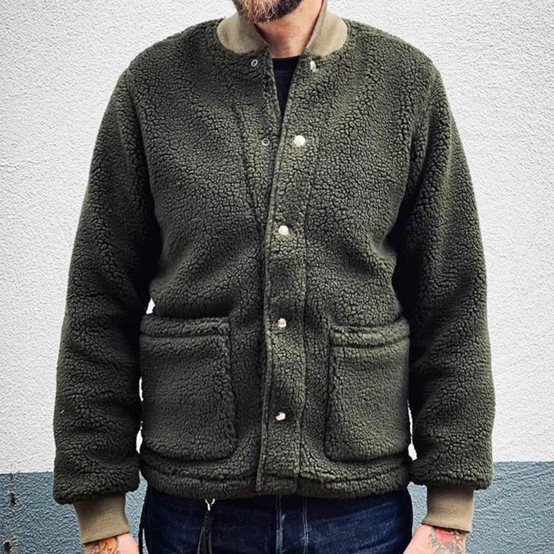 Men's Vintage Casual Polar Fleece Pocket Jacket 10315784TO sold by Manly product image thumbnail 2