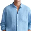 Men's Solid Loose Lapel Chest Pocket Long Sleeve Shirt 32285043Z sold by Manly