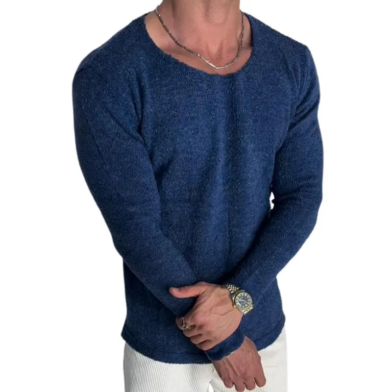 Men's Retro Casual Crewneck Sweater 33887871TO sold by Manly