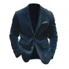 Men's Solid Color Casual Corduroy Suit Jacket 14156129X sold by Manly