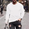 Men's Classic Casual Crew Neck Long Sleeve T-Shirt 78521115K sold by Manly
