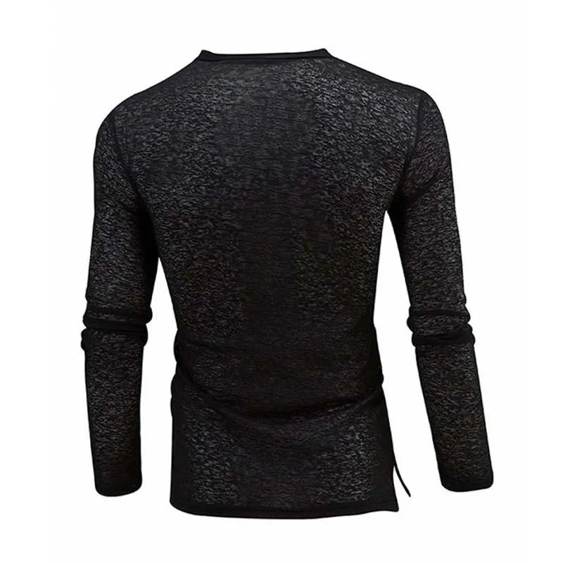 Men's Classic Casual V-Neck Long Sleeve T-Shirt 03851336K sold by Manly product image thumbnail 4