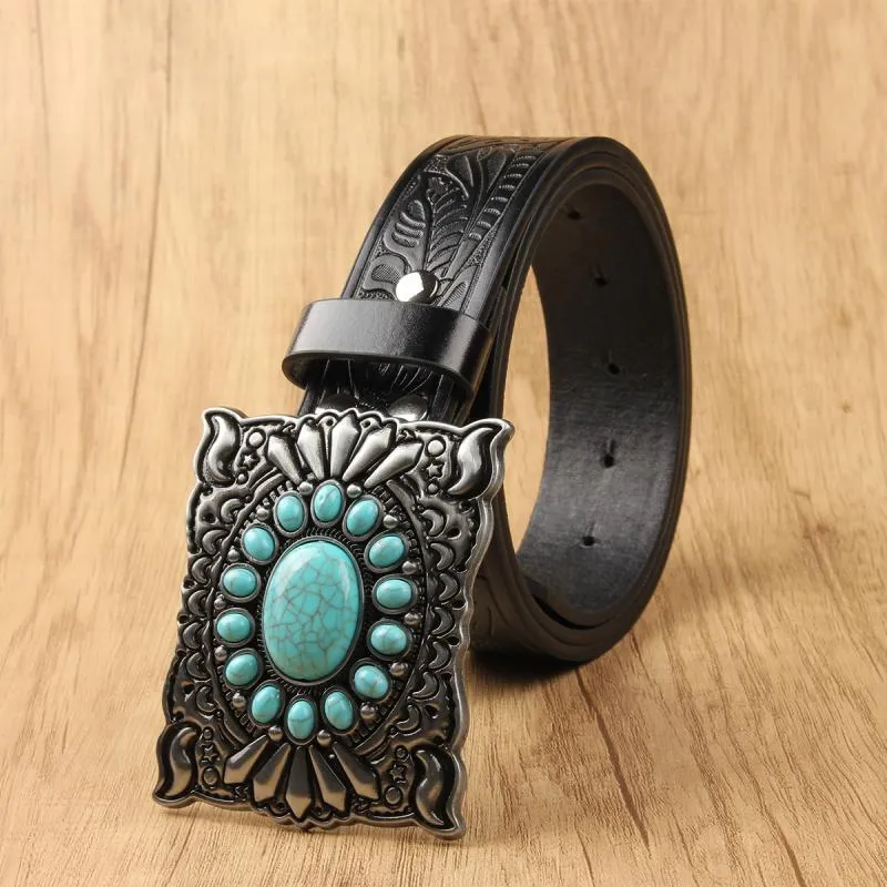 Men's Classic Vintage Western Cowboy Style Belt 76313607K sold by Manly product image thumbnail 4