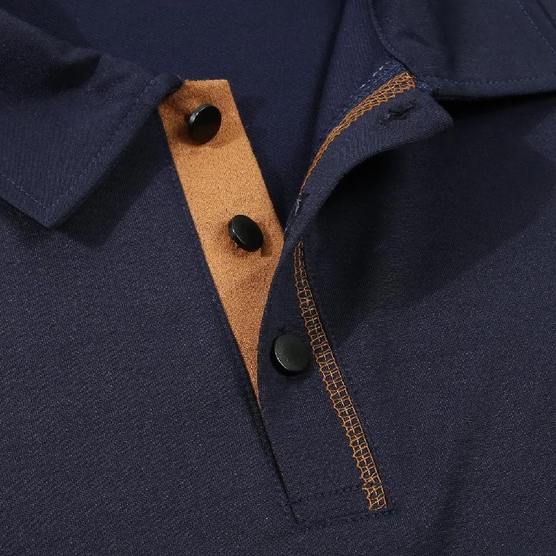 Men's Casual Long-sleeved Lapel POLO Shirt 69034556X sold by Manly product image thumbnail 5