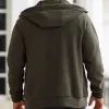 Men's Hooded Polar Fleece Zip-Up Jacket 51830535X sold by Manly