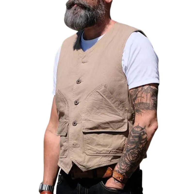 Men's Retro Classic Casual Workwear Vest 78207853K sold by Manly