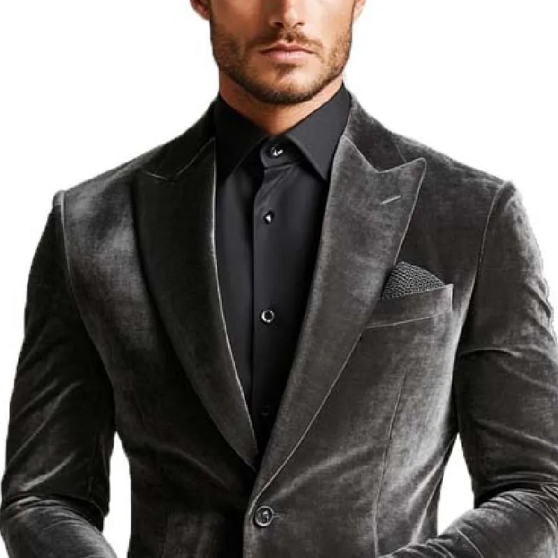 Men's Classic Vintage Single Breasted Velvet Blazer 78253531K sold by Manly product image thumbnail 3