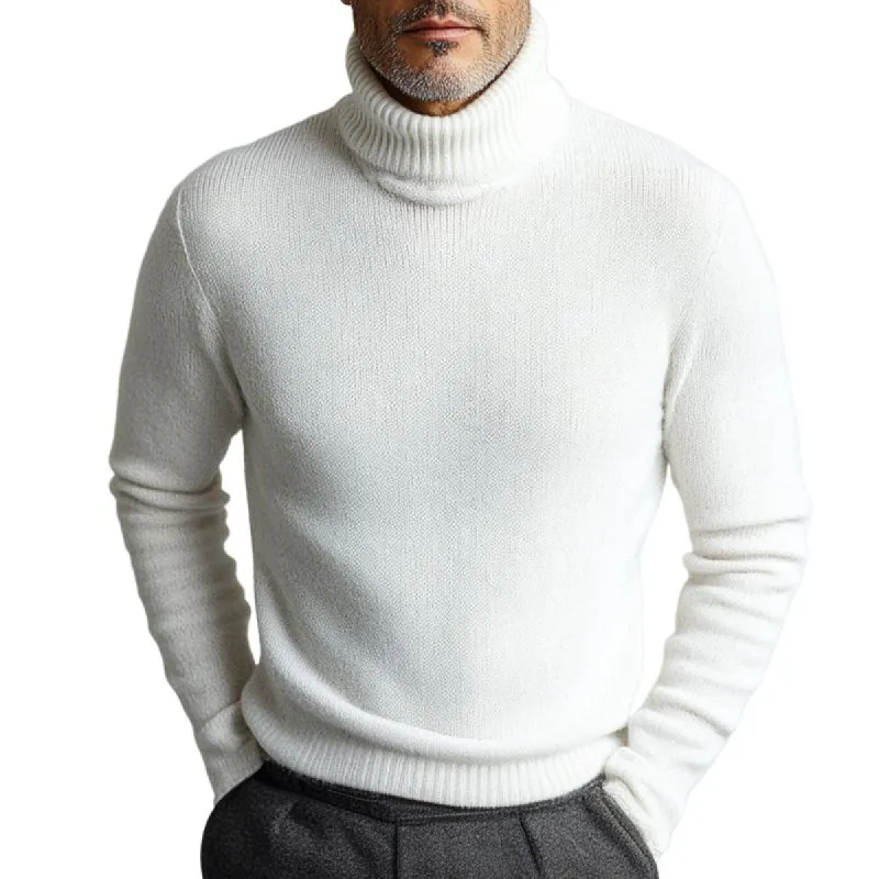 Men's Vintage Solid Turtleneck Sweater 08479102TO sold by Manly