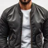 Men's Classy Solid Color Multi-pocket Zipper Baseball Jacket 84723008Z sold by Manly