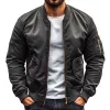 Men's Classy Solid Color Multi-pocket Zipper Baseball Jacket 84723008Z sold by Manly