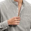Men's Classic Crew Neck Striped Long Sleeve T-Shirt 15161804F sold by Manly