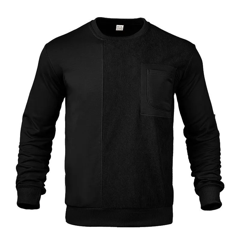 Men's Classic Patchwork Crew Neck Casual Sweatshirt 32696030F sold by Manly product image thumbnail 5
