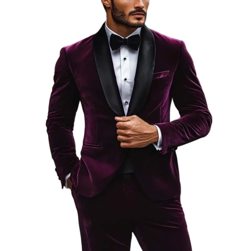 Men's Classic Retro Shawl Collar Slim Fit Blazer 58109441K sold by Manly