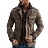 Men's Slim Fit Lapel Multi-pocket Jacket 15706756X sold by Manly