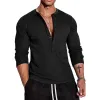 Men's Waffle Crew Neck Long Sleeve T-Shirt 17528852X sold by Manly