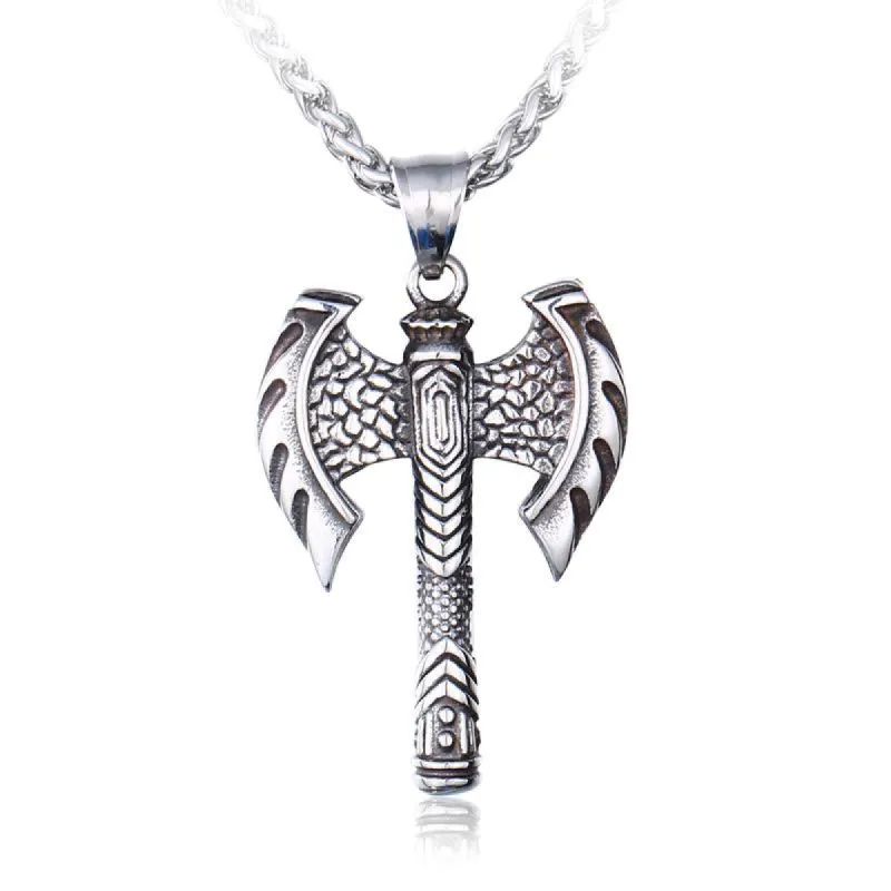 Vintage casual Nordic Viking axe necklace 63724794TO sold by Manly
