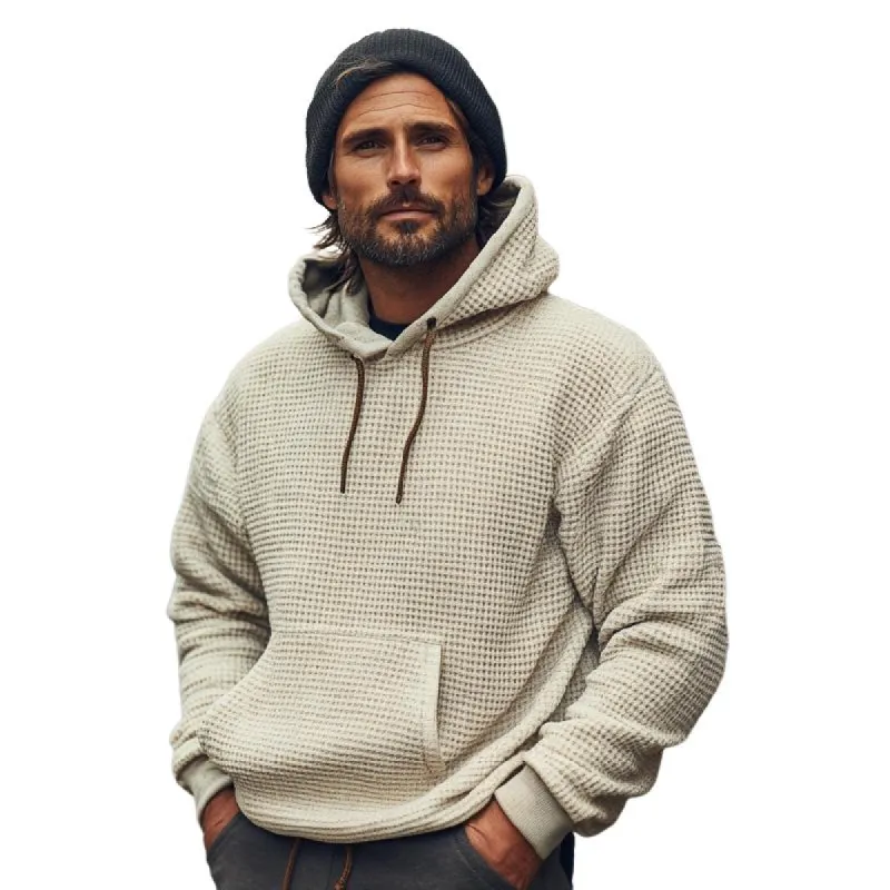 Men's Classic Waffle Hoodie 41374220F sold by Manly