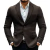 Men's Vintage Solid Color Notch Lapel Two Buttons Casual Blazer 76578281Z sold by Manly