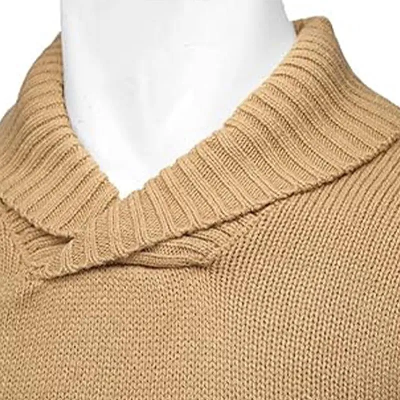 Men's Casual Knitted Lapel Sweater 55175543X sold by Manly product image thumbnail 4