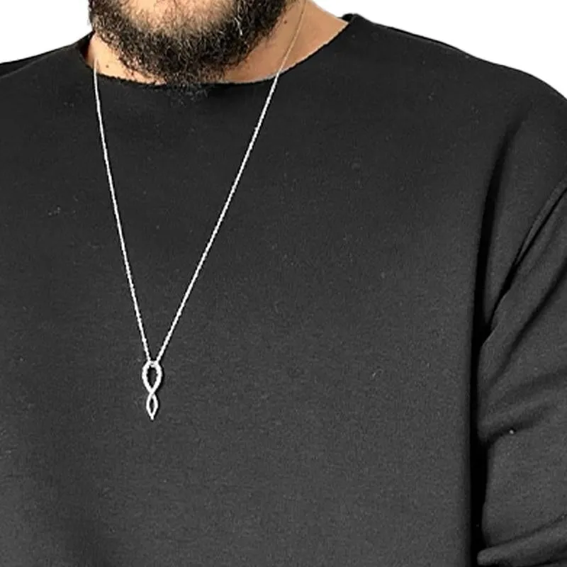 Men's Solid Color Loose Round Neck Long Sleeve T-shirt 00639858X sold by Manly product image thumbnail 2