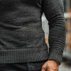 Men's Vintage Knitted Stand Collar Sweater 68087978X sold by Manly