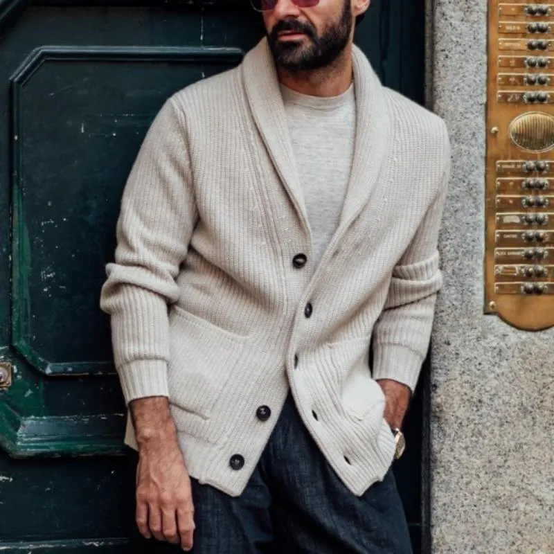 Men's Classic Casual Multi-Pocket Knit Slim Cardigan 33514278K sold by Manly product image thumbnail 2