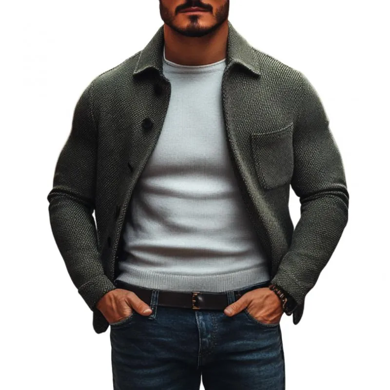 Men's Vintage Tweed Lapel Single Breasted Loose Jacket 43916308M sold by Manly