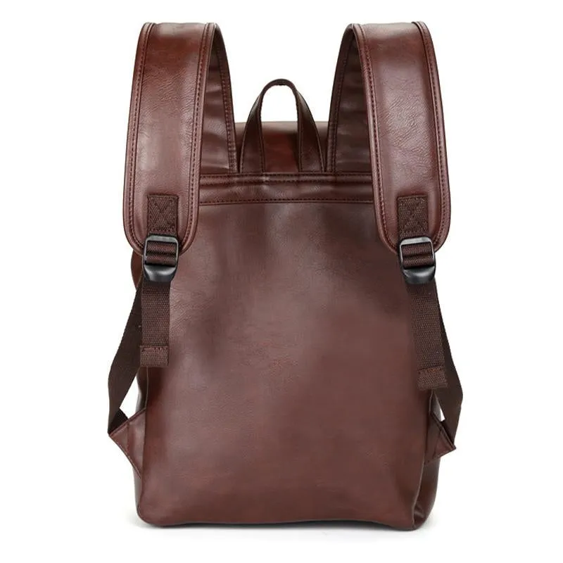 Men's Crazy Horse Leather Large Capacity Backpack 50614228U sold by Manly product image thumbnail 4