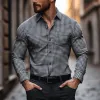 Men's Classic Casual Slim Fit Pocket Check Long Sleeve Shirt 07627458K sold by Manly