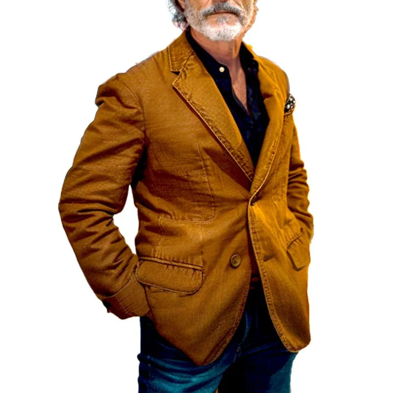 Men's Vintage Denim Solid Blazer 42654227X sold by Manly