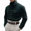 Men's Corduroy Lapel Casual Shirt 40009831X sold by Manly