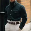 Men's Corduroy Lapel Casual Shirt 40009831X sold by Manly