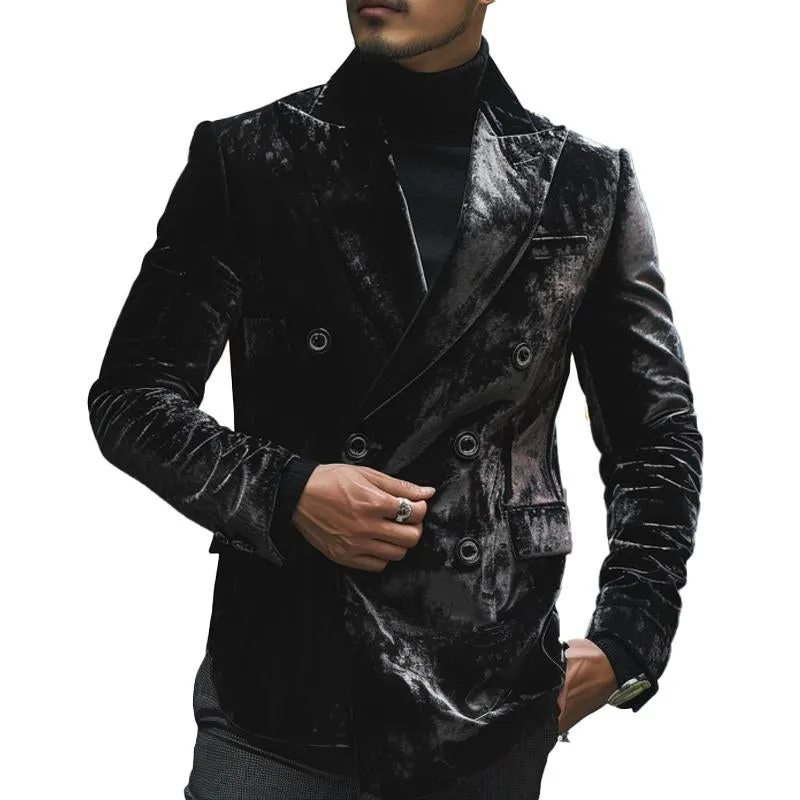 Men's Velvet Vintage Double Breasted Blazer 90230186X sold by Manly