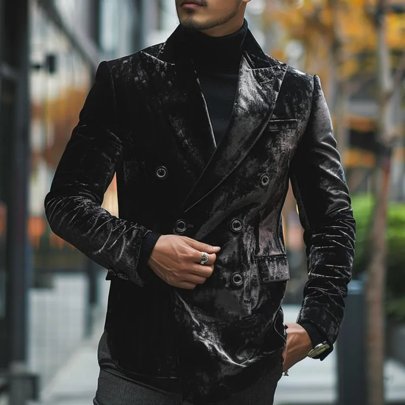 Men's Velvet Vintage Double Breasted Blazer 90230186X sold by Manly product image thumbnail 2