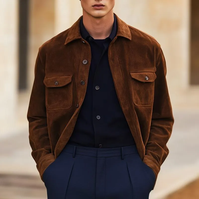 Men's Vintage Velvet Button Jacket 52542835U sold by Manly product image thumbnail 3