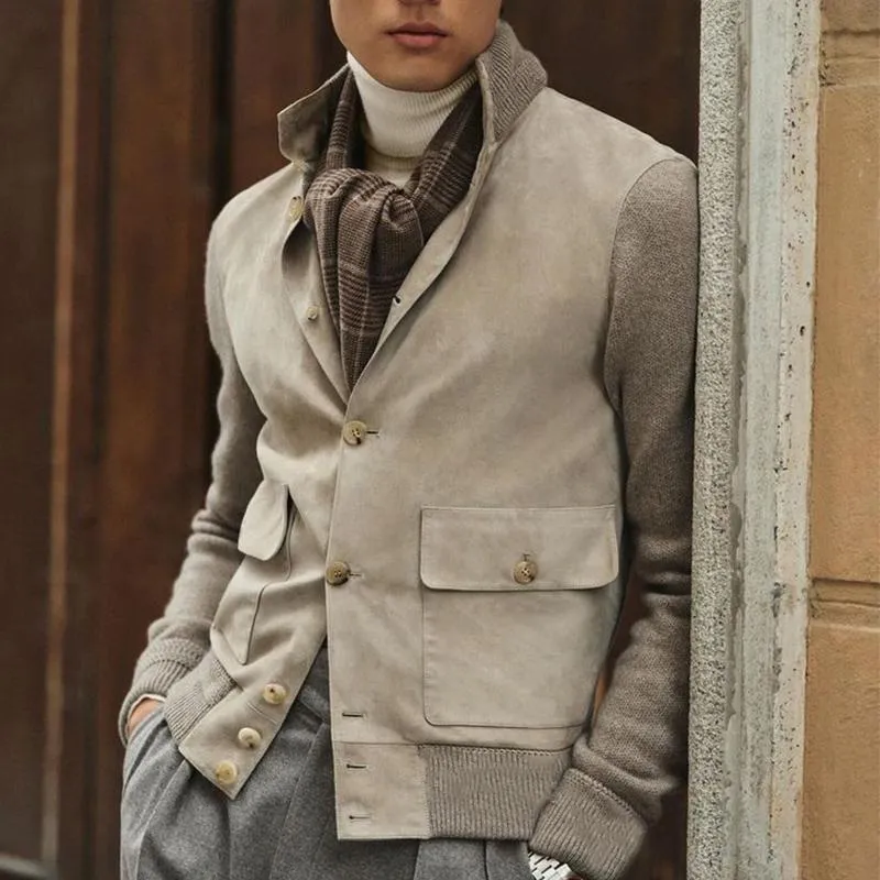 Men's Vintage Suede Button Jacket 07337923U sold by Manly product image thumbnail 2