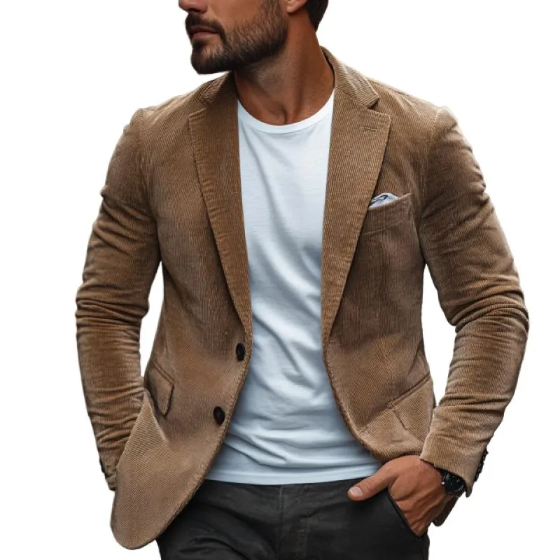 Men's Classic Casual Slim Fit Corduroy Blazer 84989069K sold by Manly