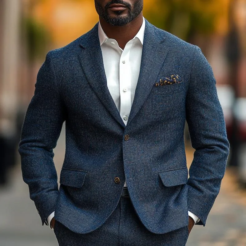 Men's Classic Lapel Two Button Blazer 24418118F sold by Manly product image thumbnail 2