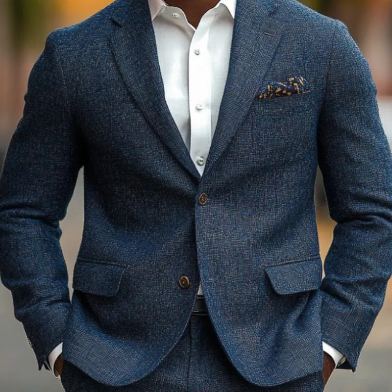 Men's Classic Lapel Two Button Blazer 24418118F sold by Manly product image thumbnail 3