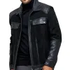 Men's Suede Leather Panel Zip Jacket 38279502U sold by Manly